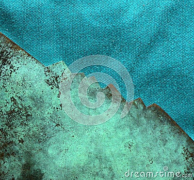 Oxidized copper texture Stock Photo