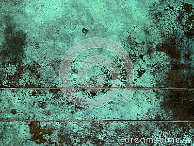 Oxidized copper texture Stock Photo