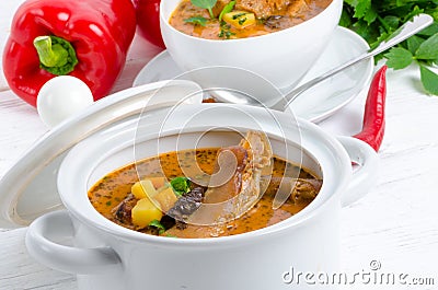 Oxtail soup Stock Photo