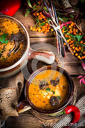 Oxtail soup Stock Photo