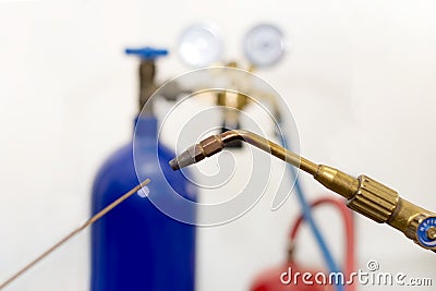 Oxy Acetylene gas Stock Photo