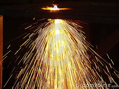 Oxygen - acetylene cutting torch Stock Photo