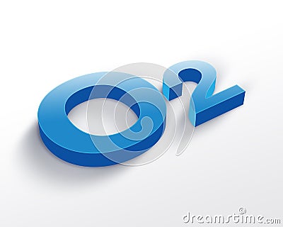 Oxygen symbol Stock Photo