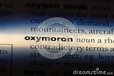 oxymoron Stock Photo