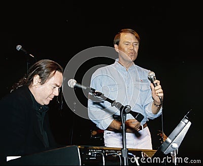 Glen Campbell and Song Writer Jimmy Webb Editorial Stock Photo