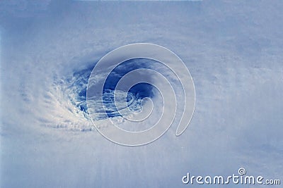 Ozone hole from space. Elements of this image were furnished by NASA. Stock Photo