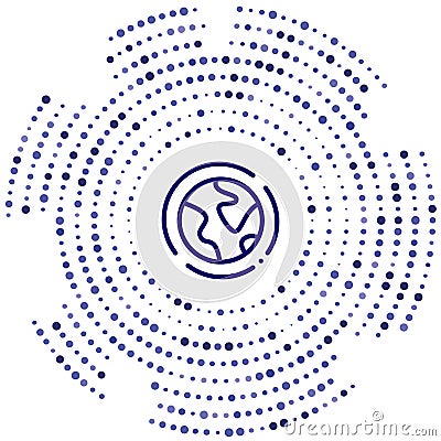 ozone layer vector icon. ozone layer editable stroke. ozone layer linear symbol for use on web and mobile apps, logo, print media Vector Illustration