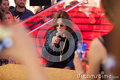 Ozzy Osborne rock musician in Moscow 31.05.2018 Editorial Stock Photo