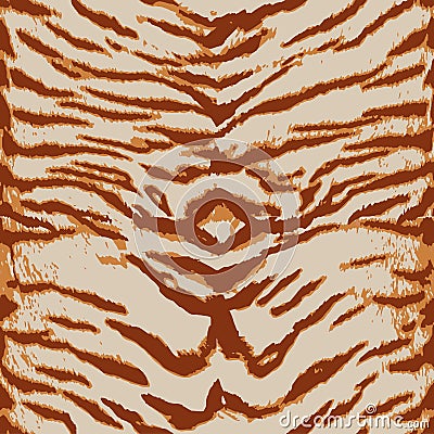 Seamless Animal Print pattern with beautiful tiger stripes Stock Photo