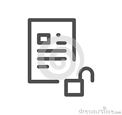 Document icon. Vector Illustration