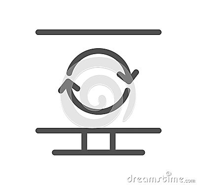 Monitor icon. Vector Illustration