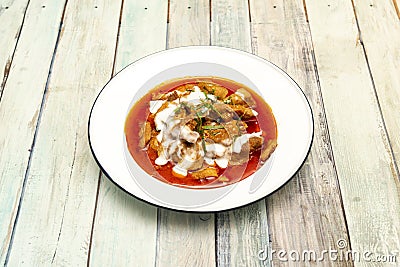 P'anaeng pork is a type of Thai red curry that is thick, salty and sweet, Stock Photo