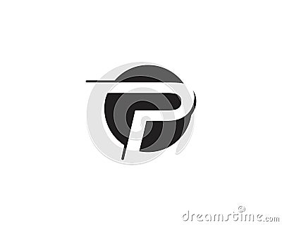 P logo letter Business corporate design vectors Vector Illustration