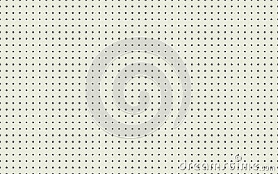 Notbook dot texture mesh dot seamless pattern paper sheet polka dot background halftone abstract circle repeatable grid Vector Illustration