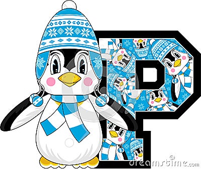 P is for Penguin Vector Illustration