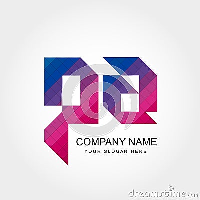 PA Letter Logo Design Stock Photo