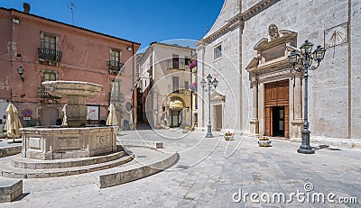 Scenic sight in Pacentro, province of L`Aquila, Abruzzo, central Italy. Stock Photo