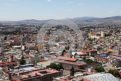 Panoramic view of Pachuca city, hidalgo, mexico II Stock Photo