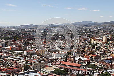 Panoramic view of Pachuca city, hidalgo, mexico IV Stock Photo