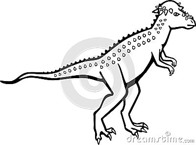 Pachycephalosaurus Vector Illustration