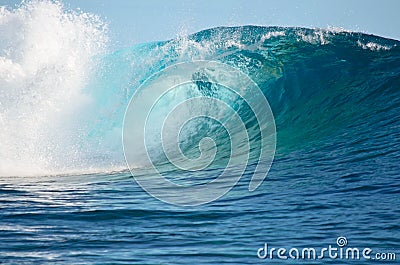 Pacific big wave Stock Photo