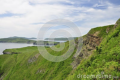 Pacific coast in Far East Russia, Russian Island, Vladivostok Stock Photo