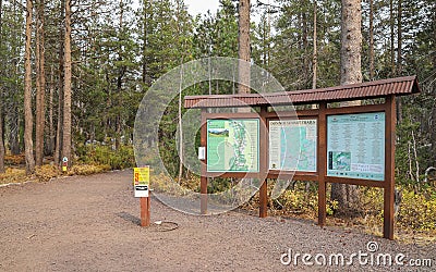 Pacific Crest Trail Highway 80 Trailhead Editorial Stock Photo