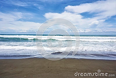 The Pacific Ocean at Playa Dominical Stock Photo