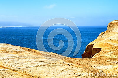 Pacific Ocean view from Cape Kiwanda Stock Photo