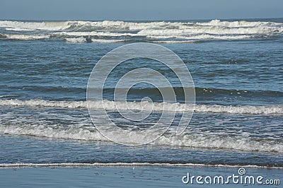 Pacific Ocean Wave Animation - Oregon Coast Stock Photo