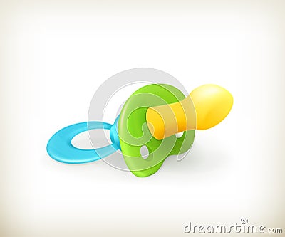 Pacifier icon Vector Illustration