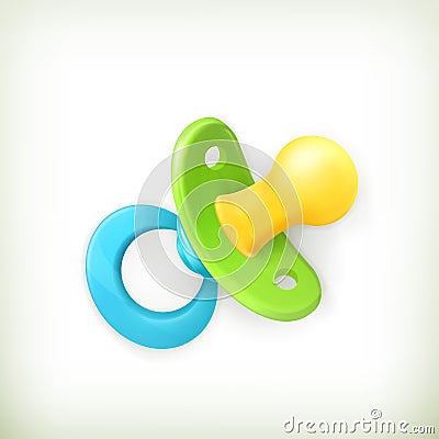 Pacifier, icon Vector Illustration