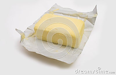 Pack of butter Stock Photo