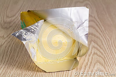 Pack of butter Stock Photo