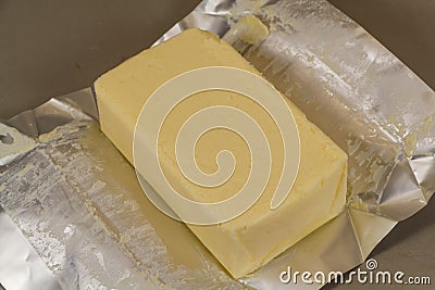 Pack of butter Stock Photo