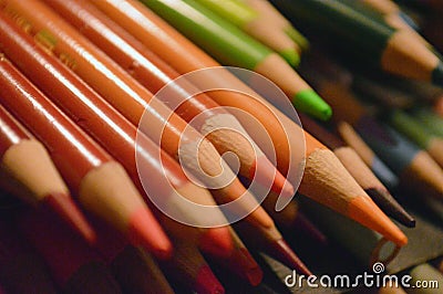 A pack of color pencils Stock Photo