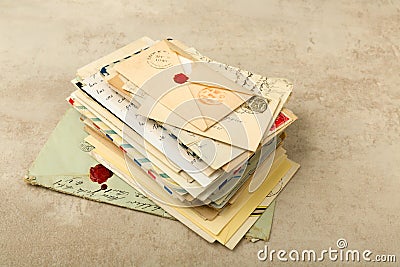 Pack of old letters Editorial Stock Photo