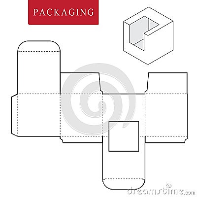 Package for bakery.Vector Illustration of Box. Vector Illustration