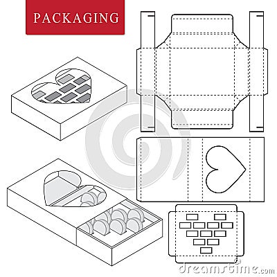 Package for bakery.Isolated White Retail Mock up Vector Illustration