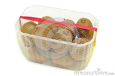 Packaged kiwis Stock Photo