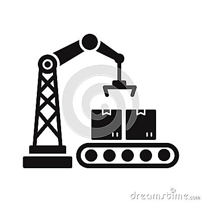 Packages lifter Vector Icon which can easily modify or edit Vector Illustration