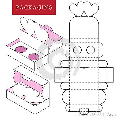 Packaging for cosmetic or skincare product.Package for object Vector Illustration