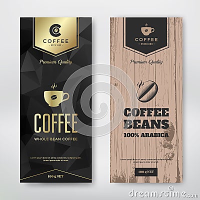 Packaging design coffee Vector Illustration