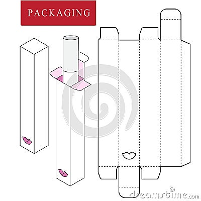 Packaging Design.Vector Illustration of Box. Vector Illustration