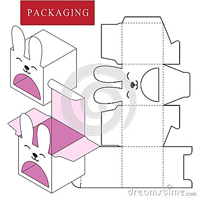 Packaging Design.Vector Illustration of Box. Vector Illustration