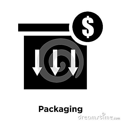 Packaging icon vector isolated on white background, logo concept Vector Illustration