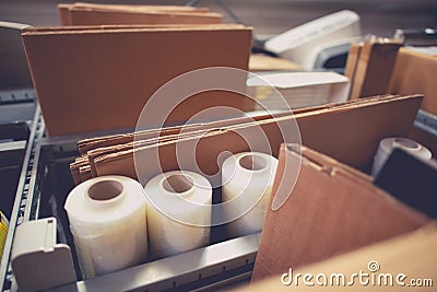 Packaging and Shipping Stock Photo