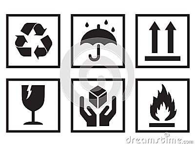 Packaging Symbols Vector Illustration