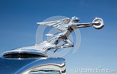 1934 Packard Automobile Hood Ornament Editorial Stock Photo
