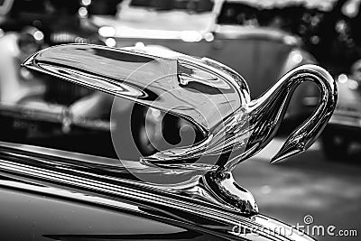 Packard Swan | THE MOST ICONIC HOOD ORNAMENTS OF ALL TIME , Vintage Car Delhi India Editorial Stock Photo